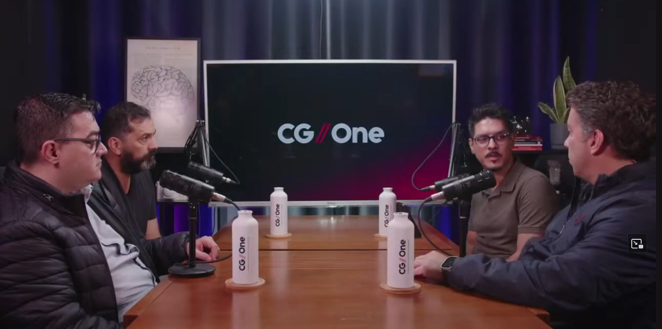 Alessandro Siqueira participando do Podcast CG.One sobre IA Generativa e Risco